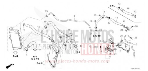 RADIATOR HOSE/WATER PIPE CRF1100A4R de 2024